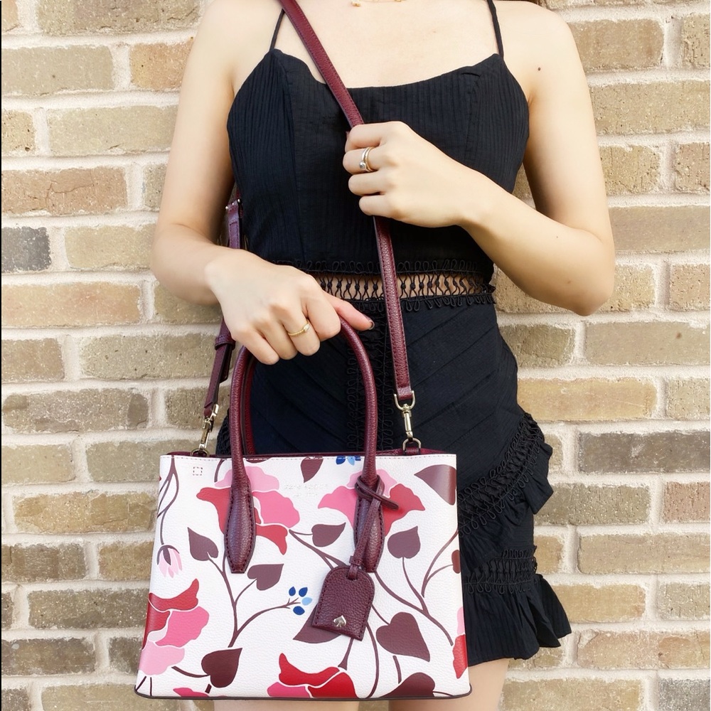 Kate Spade nouveau bloom top zip satchel - Picture 4 of 11